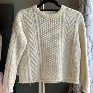 Madewell Cableknit Pullover Sweater XXS